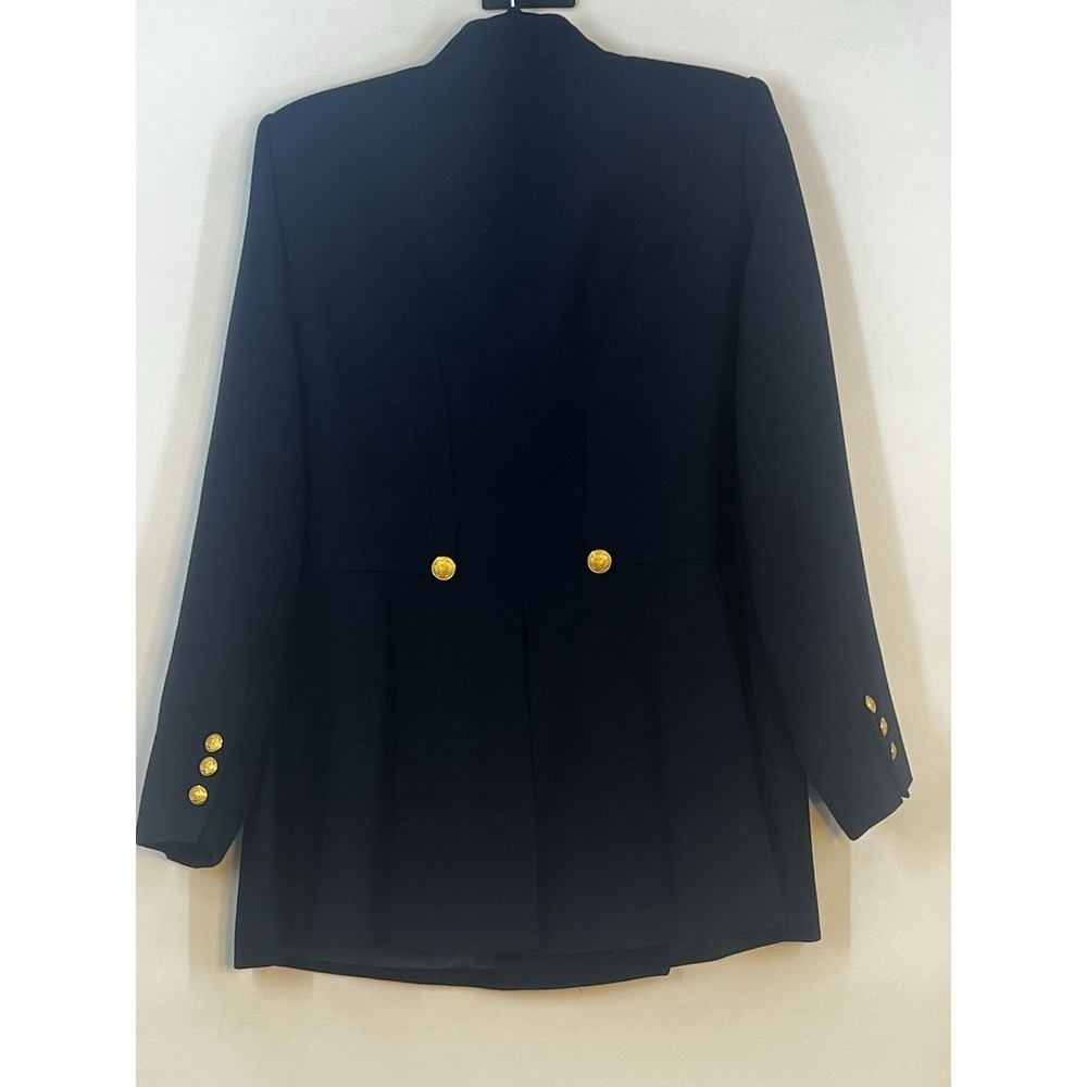 Ralph Lauren Women's Jacket Pea Coat Navy Blazer Size Large XL Vtg Classic USA - Picture 6 of 14
